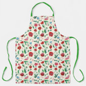 Apron voor appels en papavers schort schürze (Vorderseite)