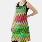 Apron with vibrant, geometric diamond patterns  schürze (InSitu)