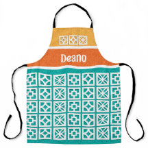 Aprons mit Mitteleuropa-Modern-Breeze-Blocks-Desig