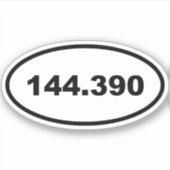 APRS-Frequenz 144.390 Amateurfunksender Aufkleber (Vorderseite)