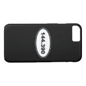 APRS-Frequenz 144.390 Amateurfunksender Case-Mate iPhone Hülle (Rückseite (Horizontal))