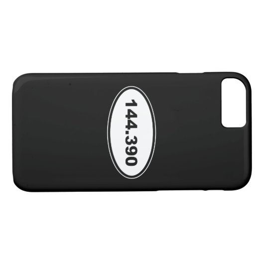 APRS-Frequenz 144.390 Amateurfunksender Case-Mate iPhone Hülle (Rückseite (Horizontal))