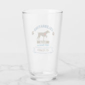 APS 25-jähriges amerikanisches Pint Glas (Rückseite)