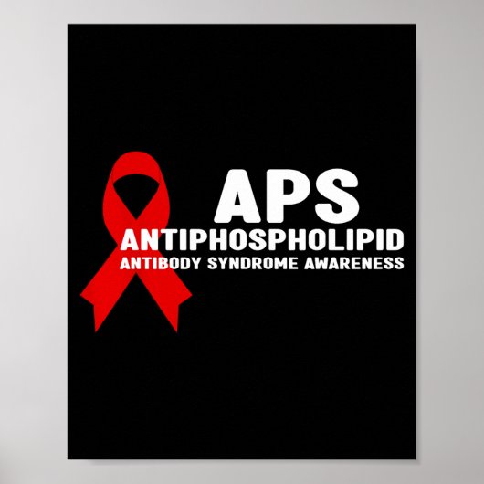 APS Antiphospholipid-Antikörper-Syndrom-Bewusstsei Poster (Vorne)