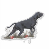 (APS) Deutsch Kurzhaar-Aufkleber Aufkleber (Vorderseite)