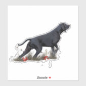 (APS) Deutsch Kurzhaar-Aufkleber Aufkleber (Blatt)