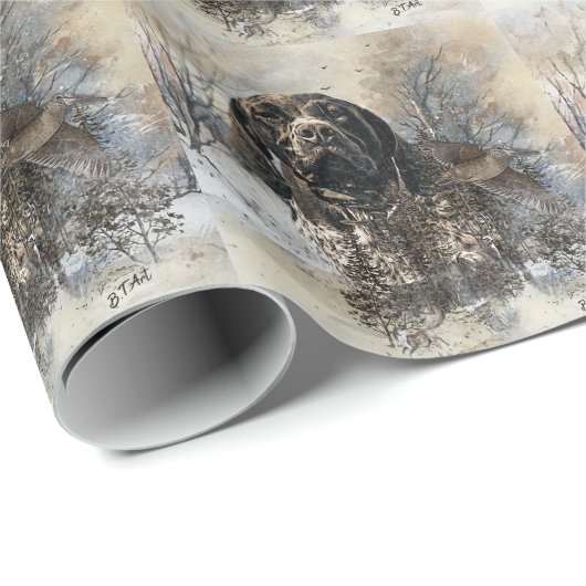 APS, Deutscher Kurzzeitiger Zeiger Geschenkpapier (Rolleneckpunkt)