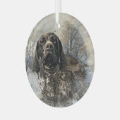 APS, Deutscher Kurzzeitiger Zeiger Ornament Aus Glas (Vorderseite links)