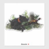 APS, Jagdfasan Aufkleber (Blatt)