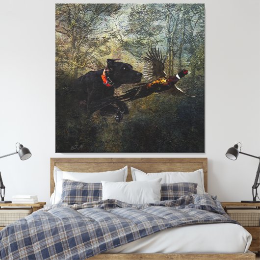 APS, Jagdfasan Leinwanddruck (Insitu (Schlafzimmer))