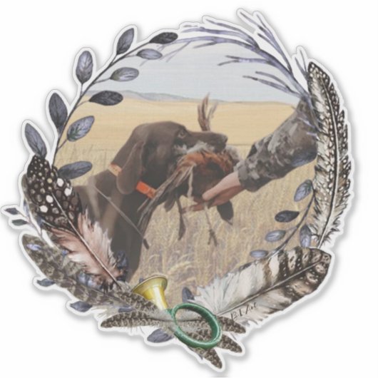 APS, Partner eines Jägers vor Ort Aufkleber (Vorderseite)