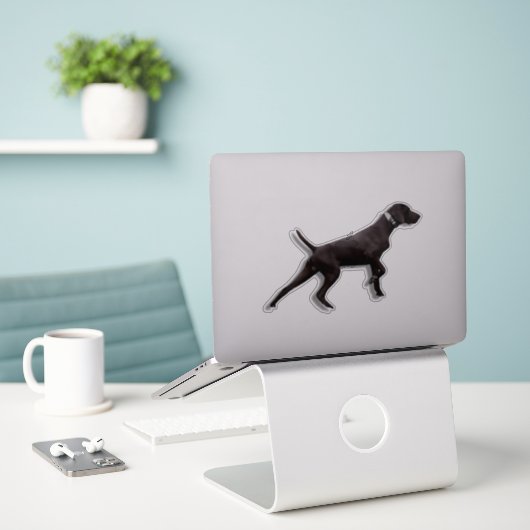 APS-Zeiger-Sticker Aufkleber (Laptop auf Schreibtisch)