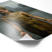 Apsara in the Rain Photo Print Fotodruck (Ecke)