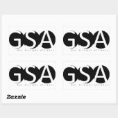 APSU GSA Rectangle Aufkleber (Blatt)