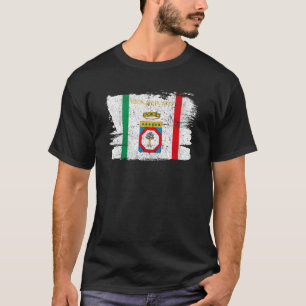 Apulia Region Italian Bari Italy Flag Vintage Retr T-Shirt