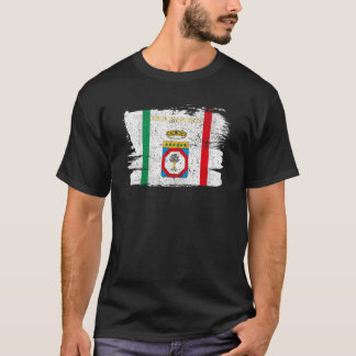Apulia Region Italian Bari Italy Flag Vintage Retr T-Shirt