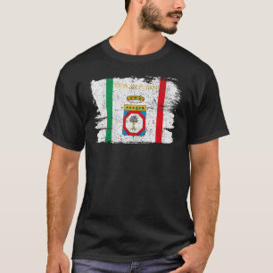 Apulia Region Italian Bari Italy Flag Vintage Retr T-Shirt