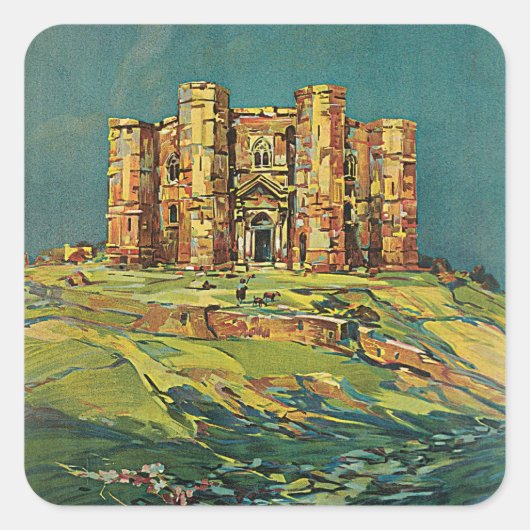 Apulien (Apulien) Quadratischer Aufkleber (Vorderseite)