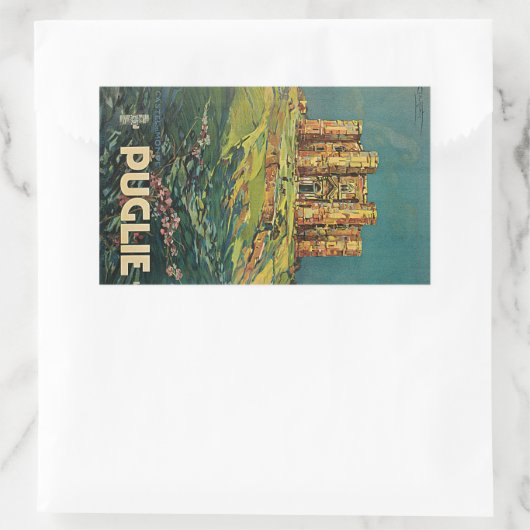 Apulien (Apulien) Rechteckiger Aufkleber (Tasche)