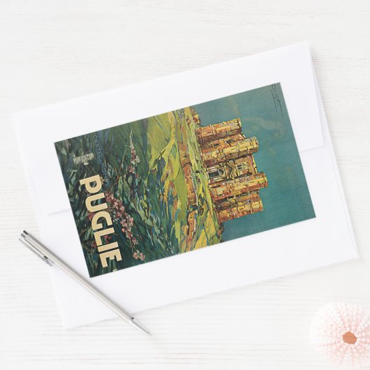 Apulien (Apulien) Rechteckiger Aufkleber (Umschlag)