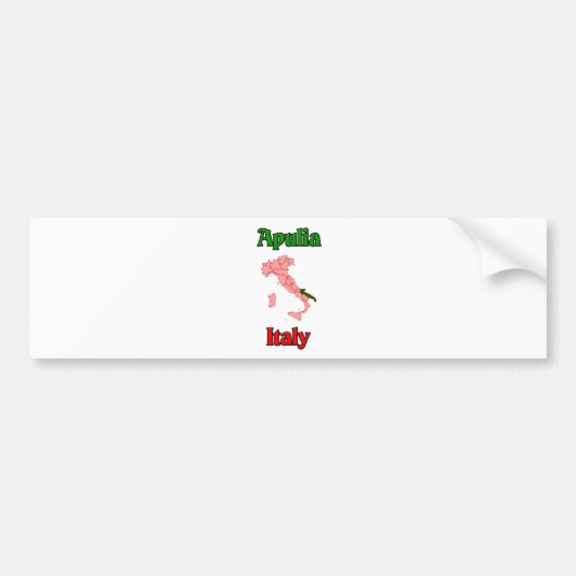 Apulien Italien Autoaufkleber (Vorne)