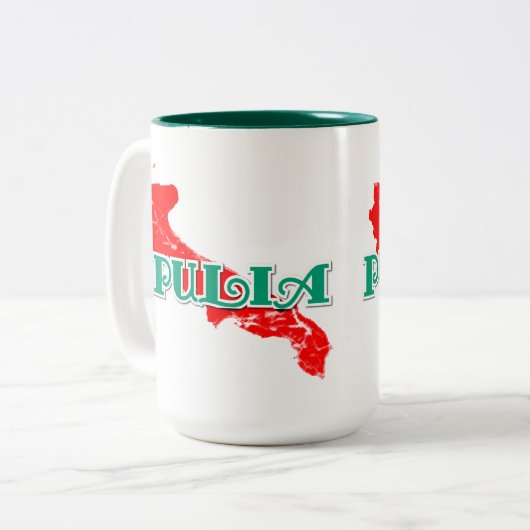 Apulien Zweifarbige Tasse (Vorderseite Links)