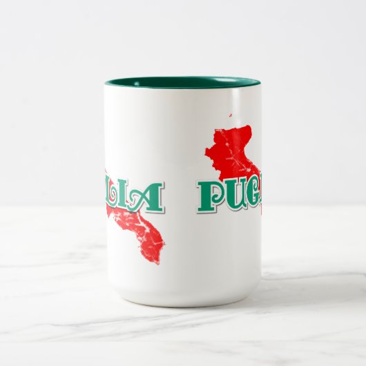 Apulien Zweifarbige Tasse (Mittel)