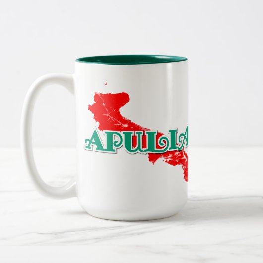 Apulien Zweifarbige Tasse (Links)
