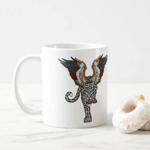 Aq Bars. Legendäre Flügelschneeleopard Kaffeetasse