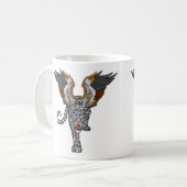 Aq Bars. Legendäre Flügelschneeleopard Kaffeetasse (Vorderseite Links)