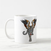 Aq Bars. Legendäre Flügelschneeleopard Kaffeetasse (Links)