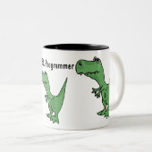 AQ-, COBOL-Programmierer-Dinosaurier-Tasse Zweifarbige Tasse (VorderseiteRechts)