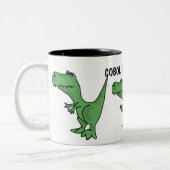 AQ-, COBOL-Programmierer-Dinosaurier-Tasse Zweifarbige Tasse (Links)