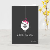 Aqeeqa Mubarak - Süßes Schaf für Mädchen Karte (Gelbe Blume)