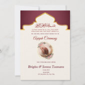 aqeeqah Einladung zu Zwillingen (Vorderseite)