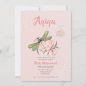 Aqiqa Einladung Vorlagen Digital Dragonfly Girl (Vorderseite)