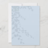 Aqiqah Blue Bodysuit Baby Boy Muslim Islamische Einladung (Rückseite)