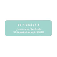Aqua Abschluss Moderne High School 2014 Graduate