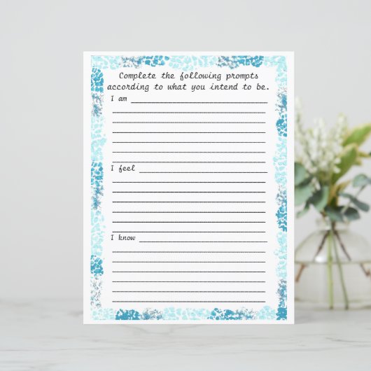 Aqua Abstrakt Frame, ich glaube, ich kenne Schreib (Stehend Vorderseite)