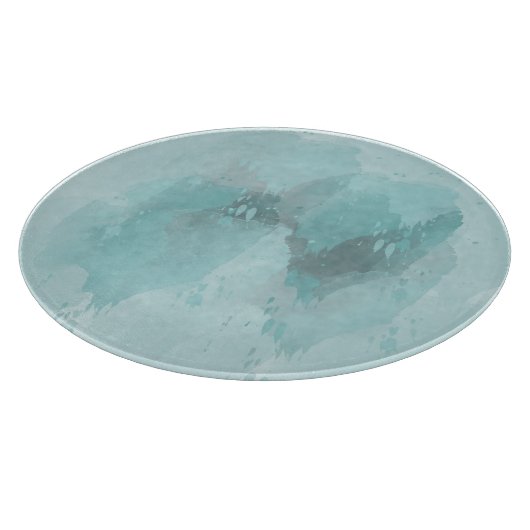 Aqua Abstrakt Schneidebrett (Ecke)
