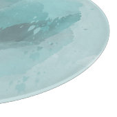 Aqua Abstrakt Schneidebrett (Ecke)