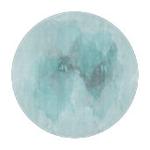 Aqua Abstrakt Schneidebrett (Vorderseite)