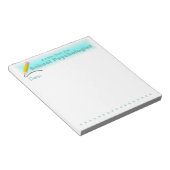 Aqua Accents School Psychologist's Note Pad Notizblock (angewinkelt)