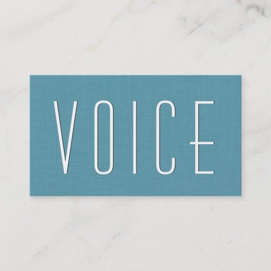 Aqua ACTOR Simple Style V50 Visitenkarte (Vorderseite)