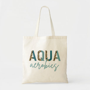 Aqua Aerobics Cheetah Print Aqua Aerobics Geschenk Tragetasche