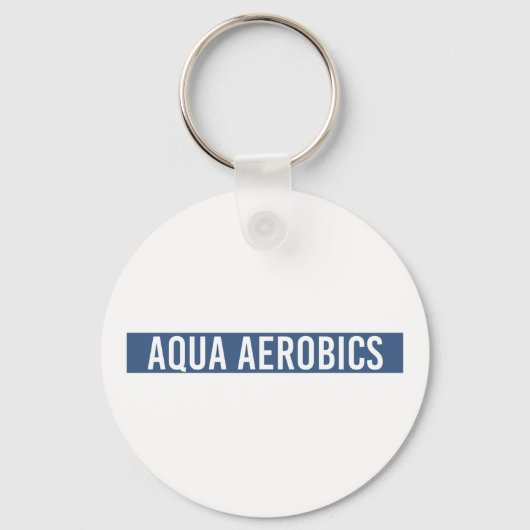 Aqua Aerobics Minimalistisches Wasser Aerobic Gesc Schlüsselanhänger (Vorderseite)