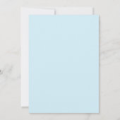 Aqua Amethyst Blätterhochzeit Einladung (Rückseite)