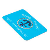 Aqua Anchors Aweigh Aqua Stateroom Door Marker Magnet (Rechte Seite)