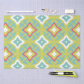 Aqua and Chartreuse Tiki Tissue Paper Seidenpapier (Handwerk)