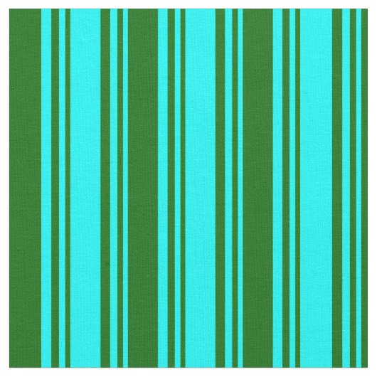 Aqua and Dark Green Lines Pattern Stoff (Nahaufnahme)